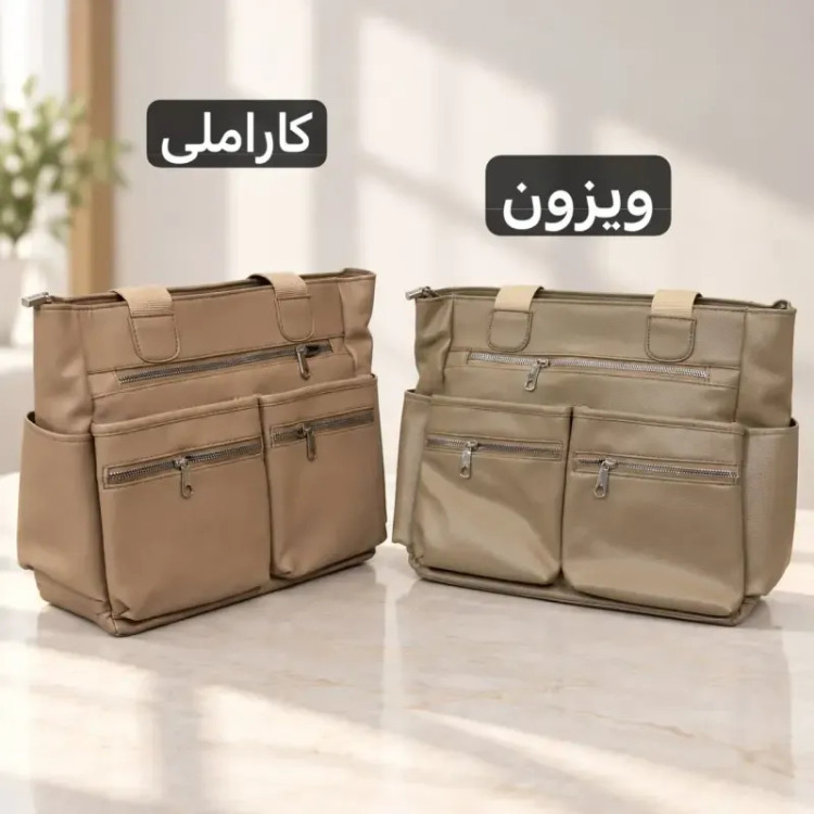 کیف زنانه روزمره چرم مصنوعی ابعاد 37 در 29 سانتیمتر