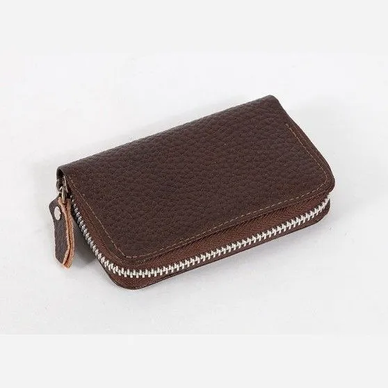 کیف پول جاکارتی چرم شسته آکاردئونی جادار مدل ترنج