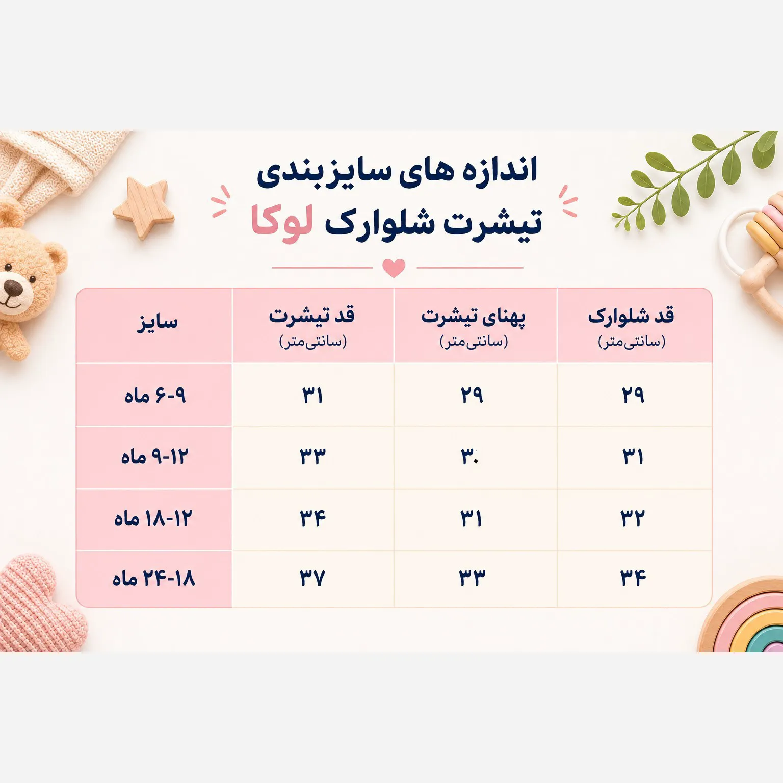 ست تیشرت و شلوارک نوزادی لوکا طرح سنجاب نخ پنبه پلی استر 6 ماه تا 2 سال