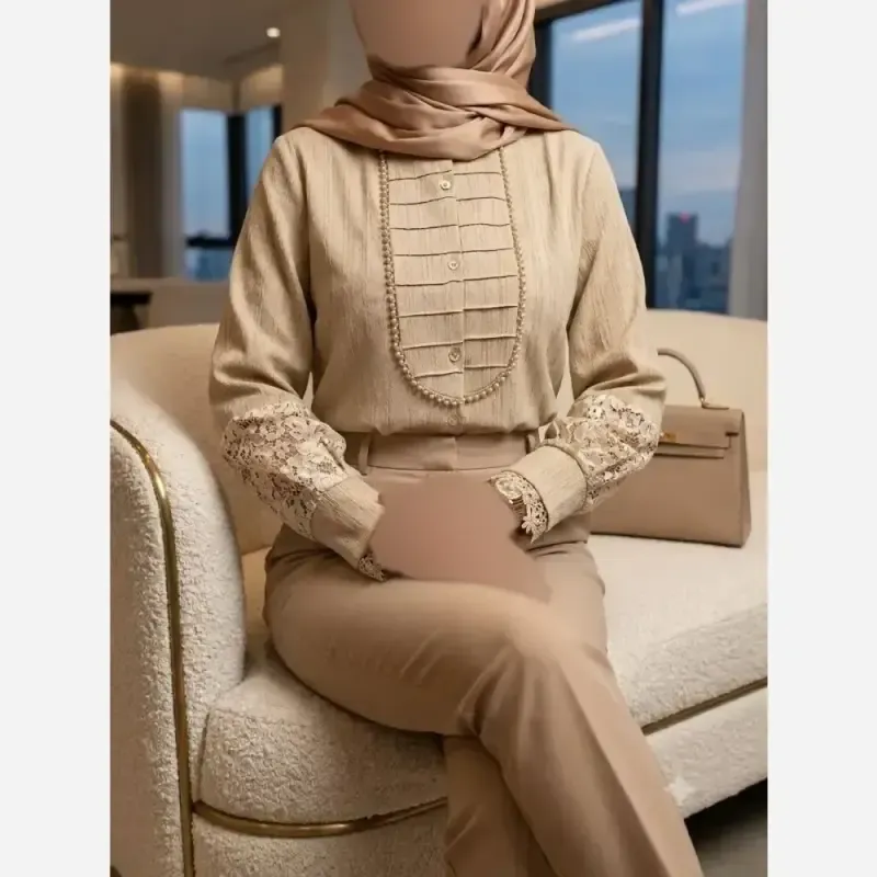 شومیز زنانه مدل آیجان جنس پارچه توکی درجه یک