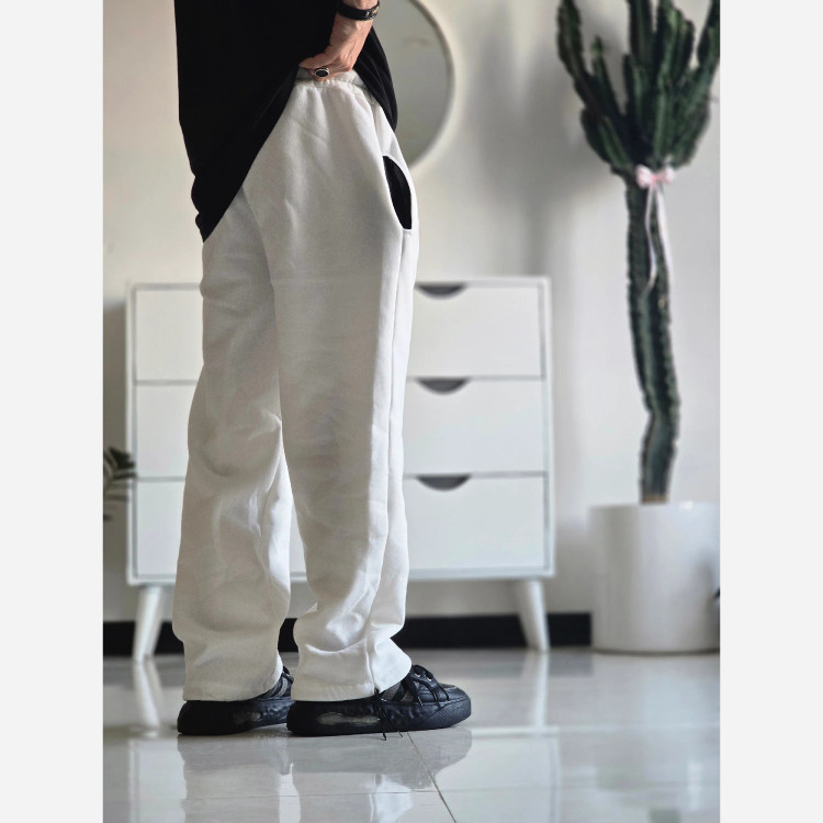 شلوار اسلش جاگر بگ دمپا گت دار دورس اسپان مناسب آقا و خانم سایز XXL و XXXL رنگ سفید و مشکی